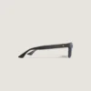 Ochelari de soare pătrați cu ramă din acetat de culoare neagră Ochelari de soare pătrați cu ramă din acetat de culoare neagră