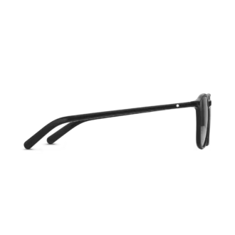 Ochelari de soare pătrați cu ramă din acetat de culoare neagră