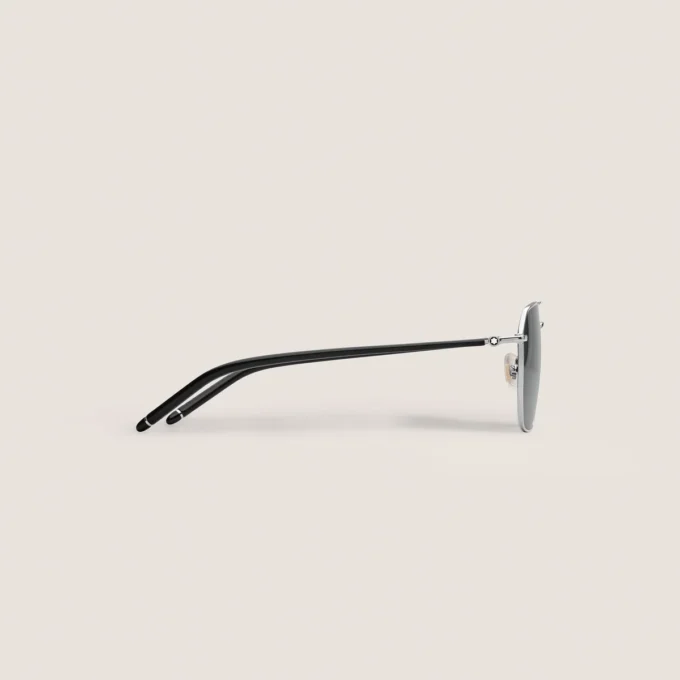 Ochelari de soare pătrați cu ramă metalică argintie Ochelari de soare pătrați cu ramă metalică argintie