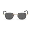Ochelari de soare pătrați cu ramă metalică aurie Ochelari de soare pătrați cu ramă metalică aurie
