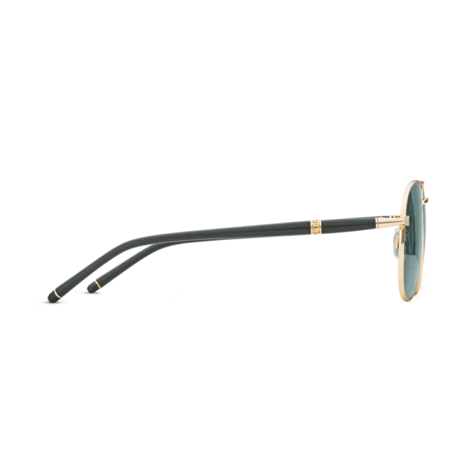 Ochelari de soare pătrați cu ramă metalică aurie Ochelari de soare pătrați cu ramă metalică aurie