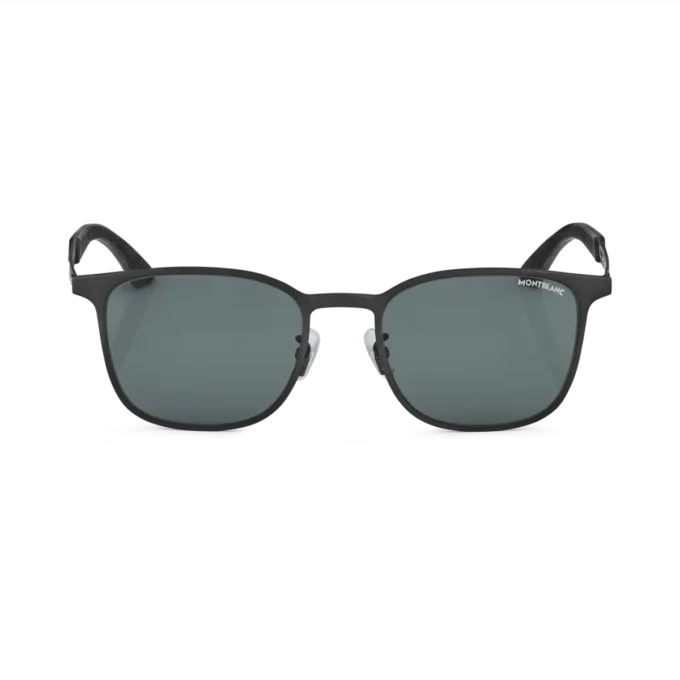 Ochelari de soare pătrați cu ramă metalică de culoare neagră Ochelari de soare pătrați cu ramă metalică de culoare neagră