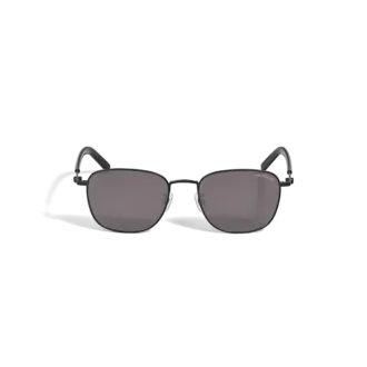 Ochelari de soare pătrați cu ramă metalică de culoare neagră