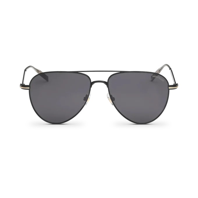 Ochelari de soare pătrați cu ramă metalică de culoare neagră Ochelari de soare pătrați cu ramă metalică de culoare neagră
