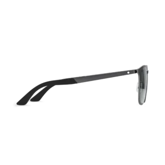 Ochelari de soare pătrați cu ramă metalică de culoare neagră