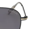 Ochelari de soare pătrați cu ramă metalică de culoare neagră Ochelari de soare pătrați cu ramă metalică de culoare neagră