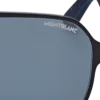Ochelari de soare pătrați cu ramă metalică neagră Ochelari de soare pătrați cu ramă metalică neagră