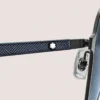 Ochelari de soare pătrați cu ramă metalică neagră Ochelari de soare pătrați cu ramă metalică neagră