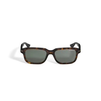 Ochelari de soare rectangulari cu ramă din acetat Havana Ochelari de soare rectangulari cu ramă din acetat Havana