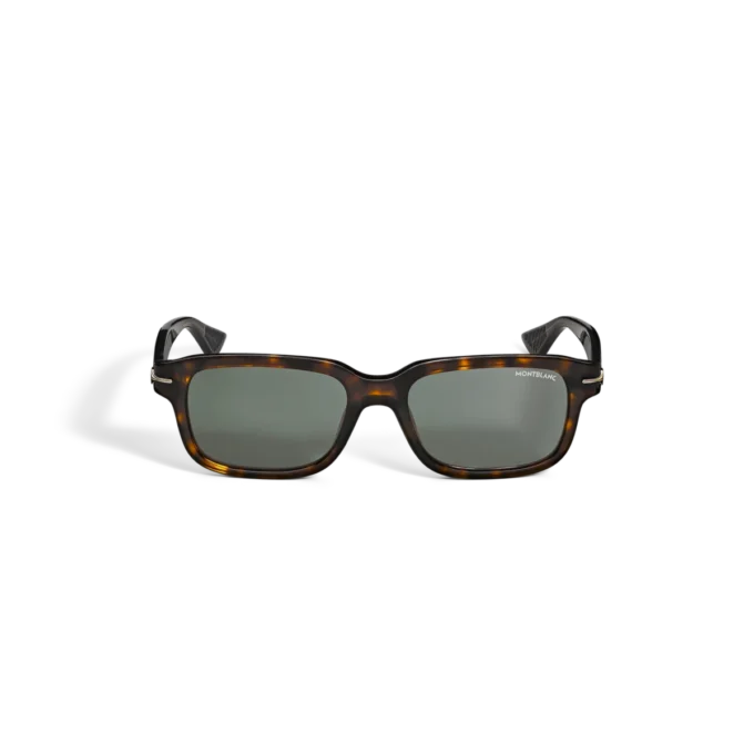 Ochelari de soare rectangulari cu ramă din acetat Havana Ochelari de soare rectangulari cu ramă din acetat Havana