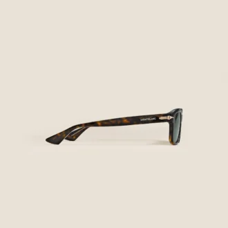 Ochelari de soare rectangulari cu ramă din acetat Havana Ochelari de soare rectangulari cu ramă din acetat Havana