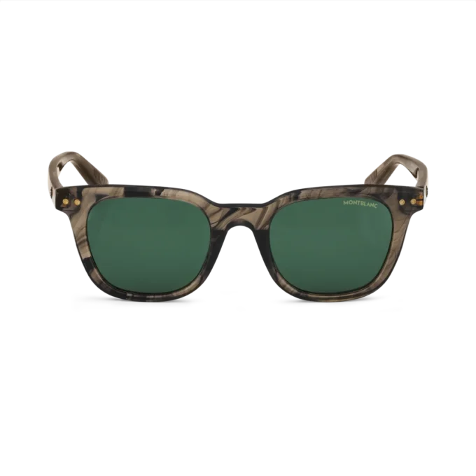 Ochelari de soare rotunzi cu ramă din acetat de culoare maro Ochelari de soare rotunzi cu ramă din acetat de culoare maro