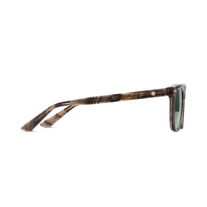 Ochelari de soare rotunzi cu ramă din acetat de culoare maro Ochelari de soare rotunzi cu ramă din acetat de culoare maro