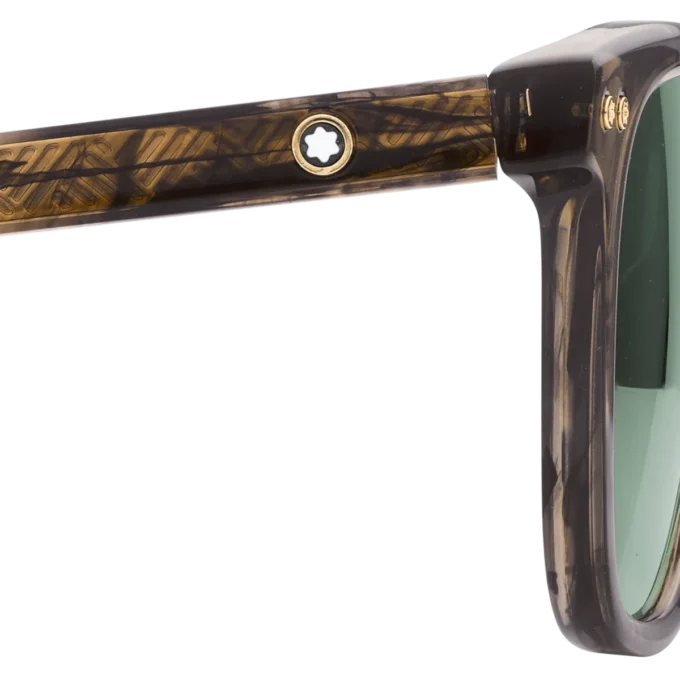 Ochelari de soare rotunzi cu ramă din acetat de culoare maro Ochelari de soare rotunzi cu ramă din acetat de culoare maro