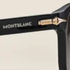 Ochelari de soare rotunzi cu ramă din acetat negru Ochelari de soare rotunzi cu ramă din acetat negru