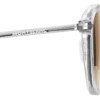 Ochelari de soare rotunzi cu ramă injectată de culoare gri Ochelari de soare rotunzi cu ramă injectată de culoare gri