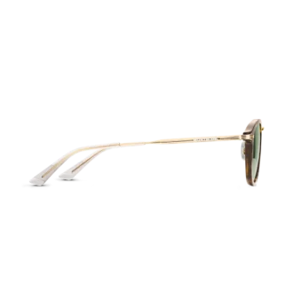 Ochelari de soare rotunzi cu ramă injectată de culoare Havana Ochelari de soare rotunzi cu ramă injectată de culoare Havana
