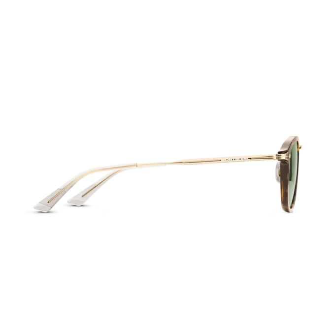 Ochelari de soare rotunzi cu ramă injectată de culoare Havana Ochelari de soare rotunzi cu ramă injectată de culoare Havana