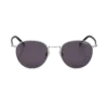 Ochelari de soare rotunzi cu ramă metalică argintie Ochelari de soare rotunzi cu ramă metalică argintie