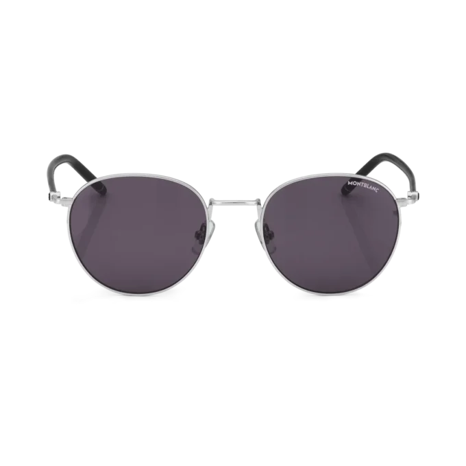 Ochelari de soare rotunzi cu ramă metalică argintie Ochelari de soare rotunzi cu ramă metalică argintie