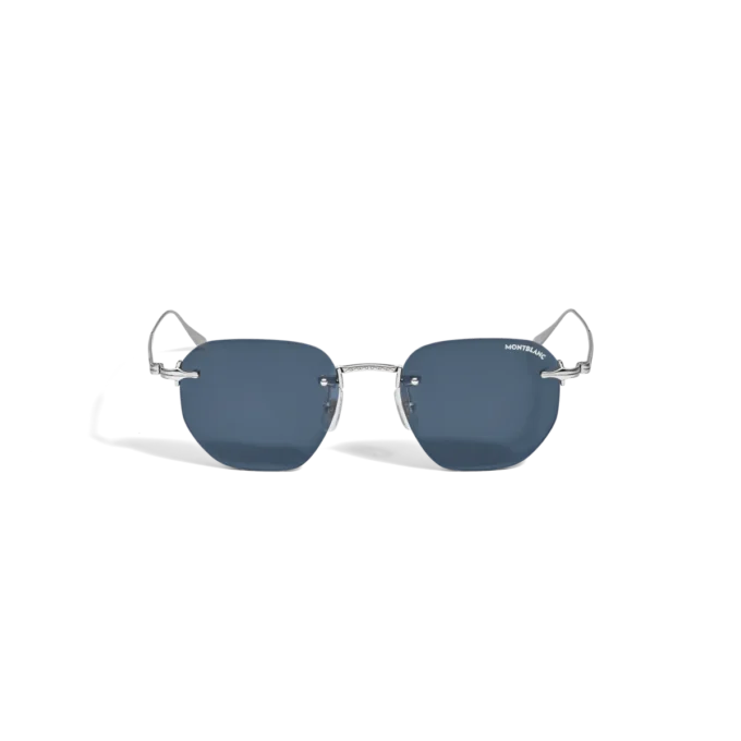 Ochelari de soare rotunzi cu ramă metalică argintie Ochelari de soare rotunzi cu ramă metalică argintie