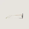 Ochelari de soare rotunzi cu ramă metalică aurie Ochelari de soare rotunzi cu ramă metalică aurie
