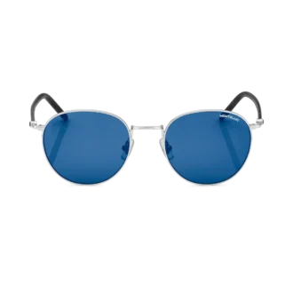 Ochelari de soare rotunzi cu ramă metalică de culoare ruteniu Ochelari de soare rotunzi cu ramă metalică de culoare ruteniu