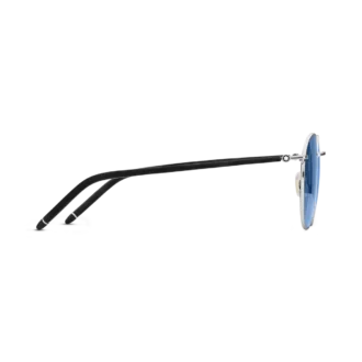 Ochelari de soare rotunzi cu ramă metalică de culoare ruteniu Ochelari de soare rotunzi cu ramă metalică de culoare ruteniu