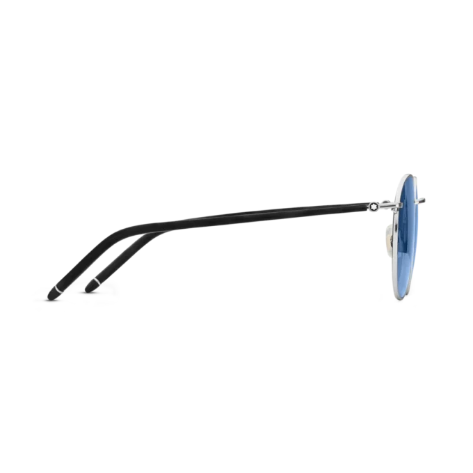 Ochelari de soare rotunzi cu ramă metalică de culoare ruteniu Ochelari de soare rotunzi cu ramă metalică de culoare ruteniu