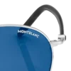 Ochelari de soare rotunzi cu ramă metalică de culoare ruteniu Ochelari de soare rotunzi cu ramă metalică de culoare ruteniu