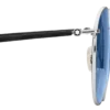 Ochelari de soare rotunzi cu ramă metalică de culoare ruteniu Ochelari de soare rotunzi cu ramă metalică de culoare ruteniu