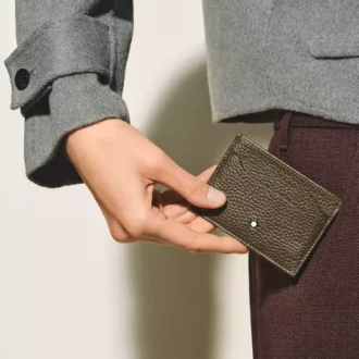 Portcard din piele cu textură 5cc