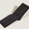 Portofel din piele cu textură 4cc portmoneu Portofel din piele cu textură 4cc portmoneu