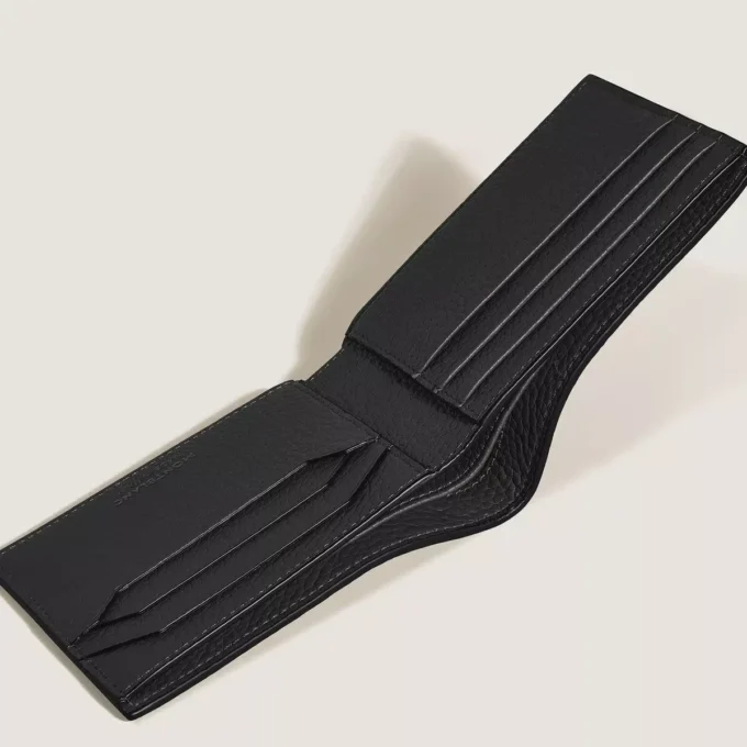 Portofel din piele încrețită 6cc