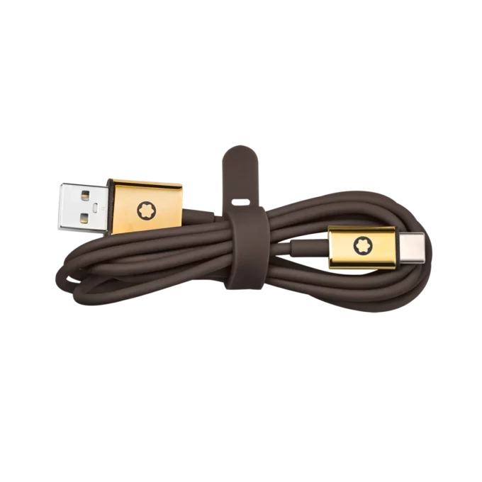 Set de călătorie maro pentru căștile Montblanc MB 01
