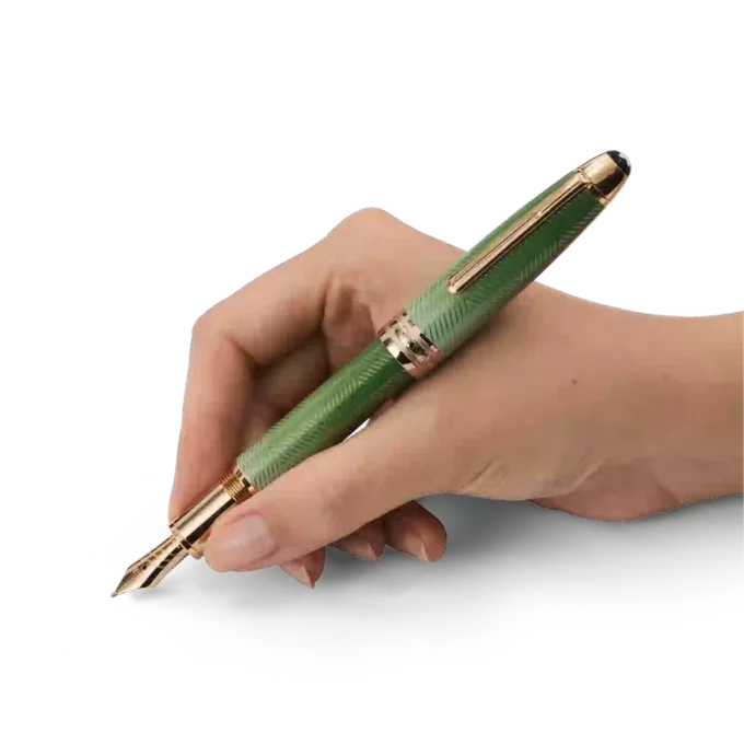 Stilou Meisterstück Calligraphy Solitaire Celadon Dégradé cu peniță curbată Stilou Meisterstück Calligraphy Solitaire Celadon Dégradé cu peniță curbată